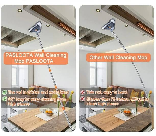 Wall & Ceiling Mop with Extra Replacement Pads