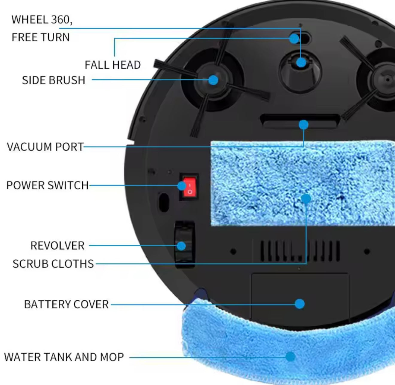 Wireless Multifunction Smart Robot Vacuum Cleaner