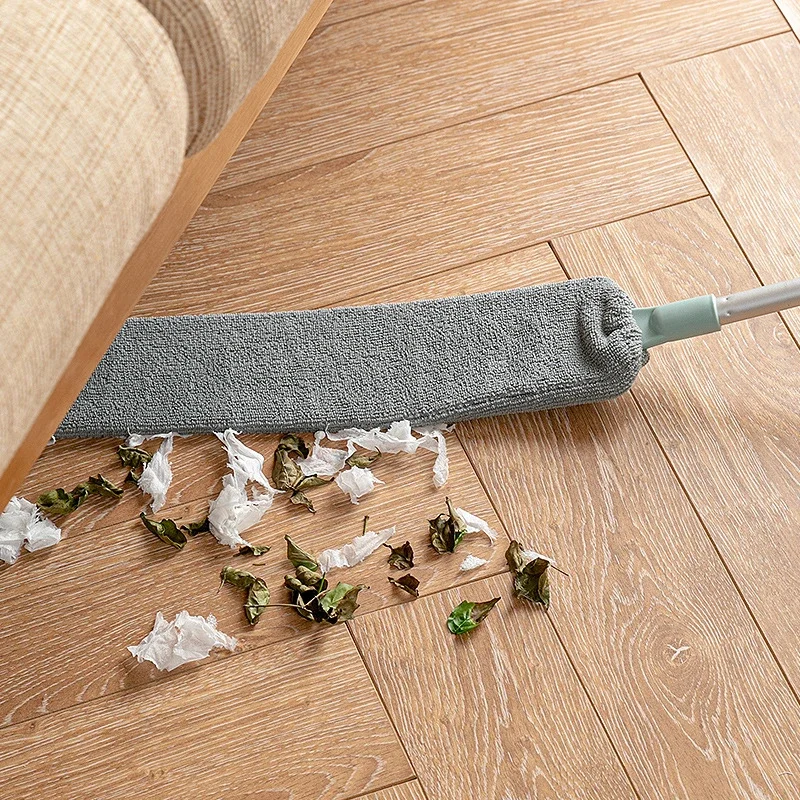 Flat Mop with 2 Reusable Microfiber Pads