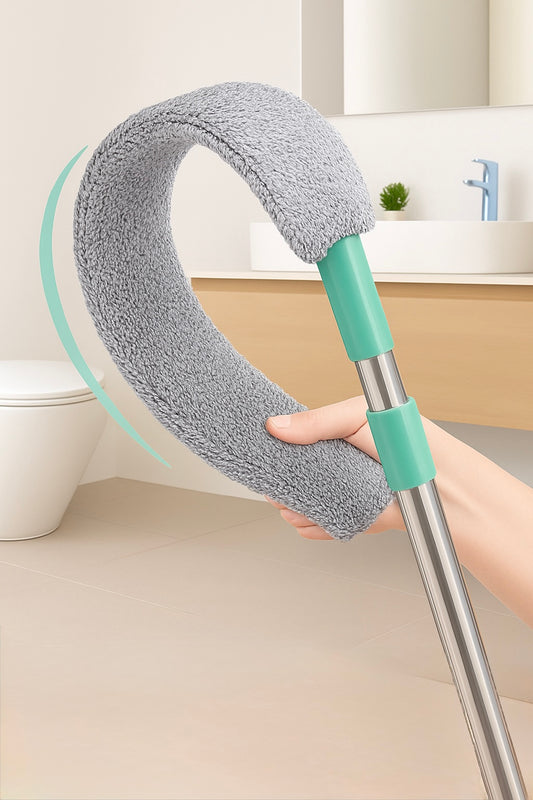 Flat Mop with 2 Reusable Microfiber Pads