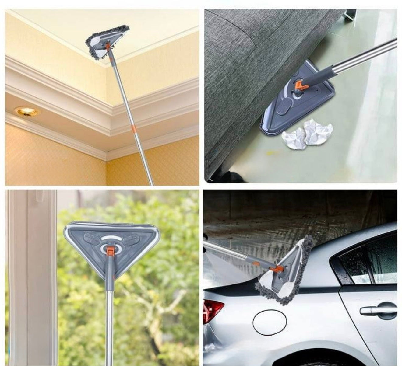 Wall & Ceiling Mop with Extra Replacement Pads