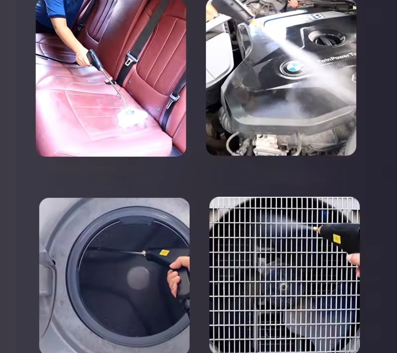 High-Pressure Steam Cleaner – Multi-Purpose Home & Car Sanitizer