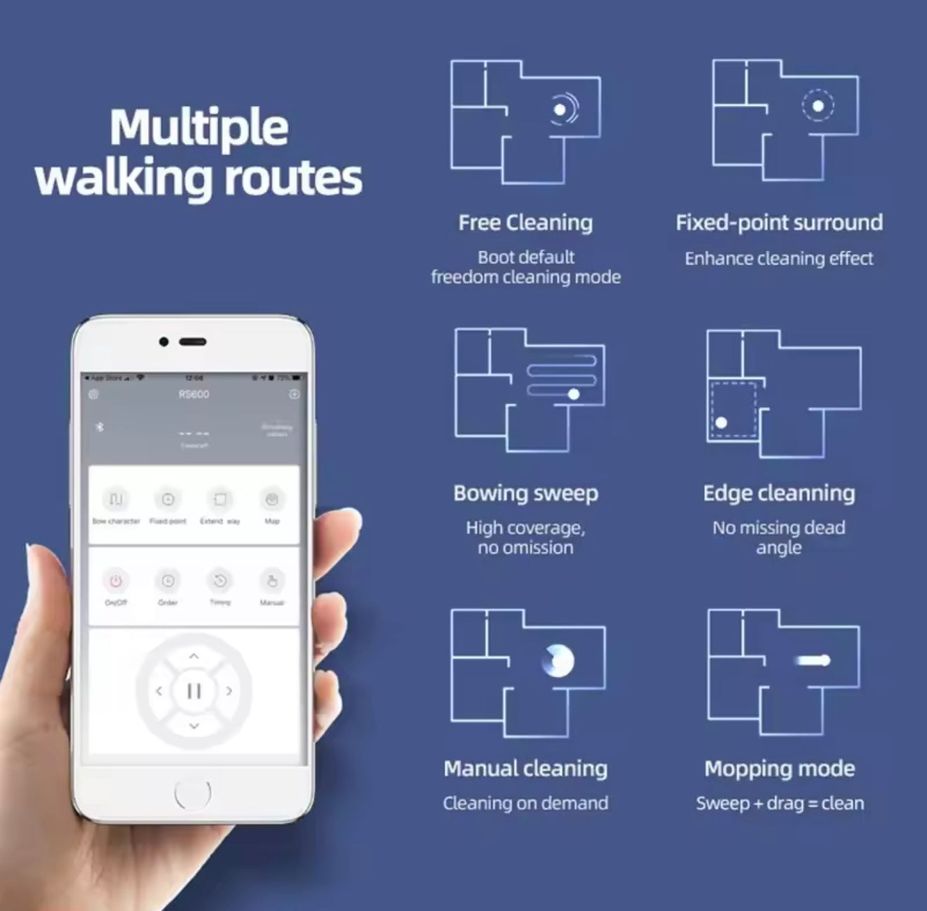 Wireless Multifunction Smart Robot Vacuum Cleaner